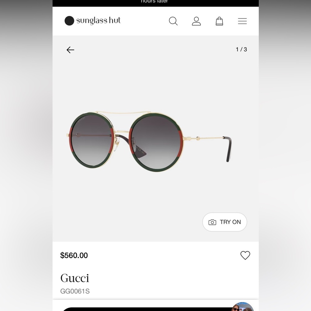 Gucci Women's Sunglasses - Red, Green, and Gold